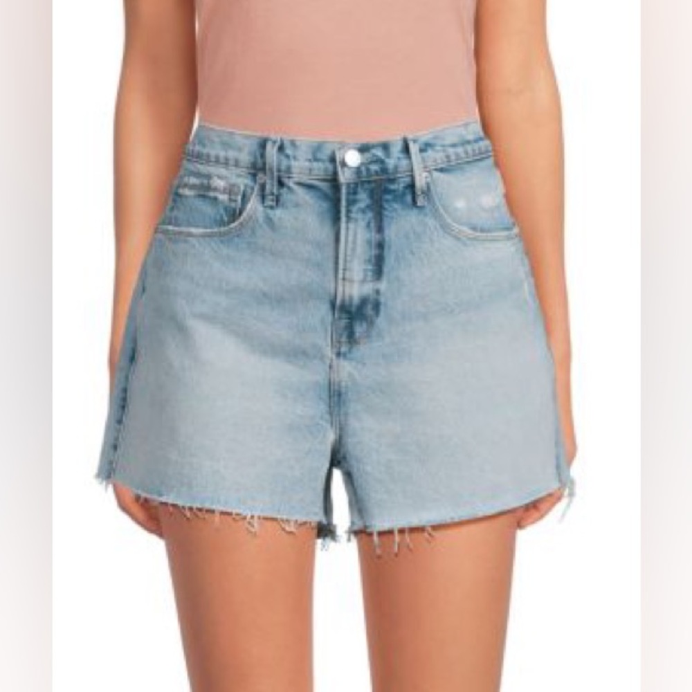 Good American Light Blue Jean Shorts